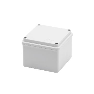 Gewiss GW44114 - CASSETTA DI DERIVAZIONE CON FONDO AD ALTA CAPIENZA E COPERCHIO BASSO A VITE - IP56 - DIMENSIONI INTERNE 100X100X80 - PARETI LISCE - GRIGIO RAL 7035