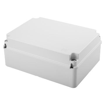Gewiss GW44209 - CASSETTA DI DERIVAZIONE CON COPERCHIO BASSO A VITE - IP56 - DIMENSIONI INTERNE 300X220X120 - PARETI LISCE - GRIGIO RAL 7035