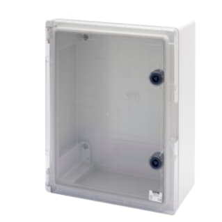 Gewiss GW44820 - QUADRO STAGNO PORTA TRASPARENTE MUNITA DI SERRATURA - GWPLAST 120 - 316X396X160 - IP55 - GRIGIO RAL 7035