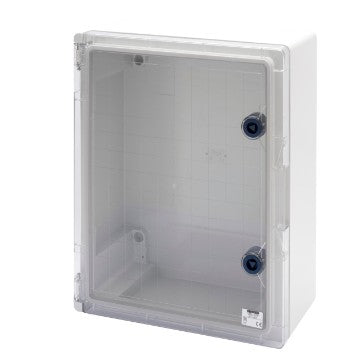Gewiss GW44821 - QUADRO STAGNO PORTA TRASPARENTE MUNITA DI SERRATURA - GWPLAST 120 - 396X474X160 - IP55 - GRIGIO RAL 7035
