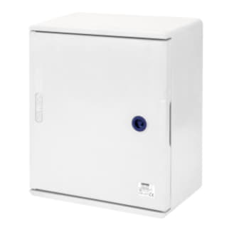 Gewiss GW46001F - QUADRO POLIESTERE PORTA CIECA MUNITA DI SERRATURA - 250X300X160 - IP66 - GRIGIO RAL 7035