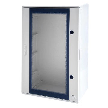 Gewiss GW46206F - QUADRO POLIESTERE PORTA TRASPARENTE MUNITA DI SERRATURA - 585X800X300 - IP66 - GRIGIO RAL 7035