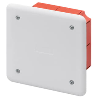 Gewiss GW48001 - CASSETTA DI DERIVAZIONE E CONNESSIONE - PER PARETI IN MURATURA - DIMENSIONI 92X92X45 - COPERCHIO BIANCO RAL9016