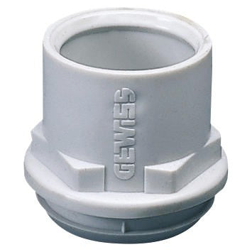 Gewiss GW50423 - RACCORDO TUBO/CASSETTA IN POLIMERO FLESSIBILE - FORO DIAMETRO 29MM - PER TUBO DIAMETRO 20MM - GRIGIO RAL 7035 - IP44
