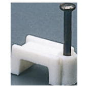 Gewiss GW50625 - GRAFFETTA IN POLIMERO ANTIURTO CON CHIODO IN ACCIAIO TEMPERATO - PER CAVI LARGHEZZA 10 -11MM - BIANCO