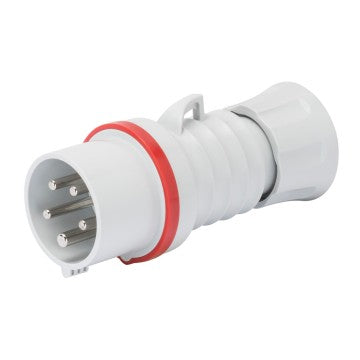 Gewiss GW60008H - SPINA MOBILE DIRITTA HP - IP44/IP54 - 3P+T 16A 380-415V 50/60HZ - ROSSO - 6H - CABLAGGIO A VITE