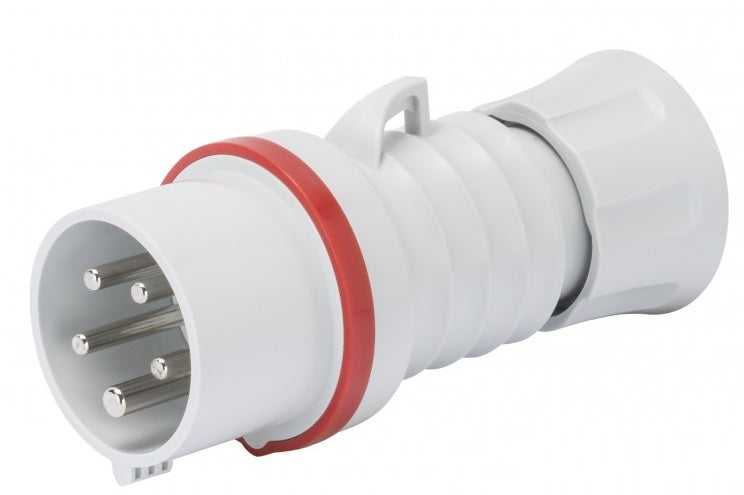 Gewiss GW60019H - SPINA MOBILE DIRITTA HP - IP44/IP54 - 3P+T 32A 380-415V 50/60HZ - ROSSO - 6H - CABLAGGIO A VITE