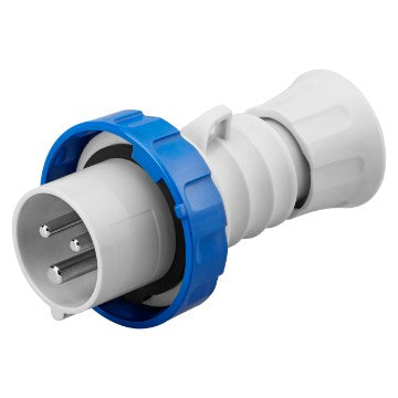 Gewiss GW60037H - SPINA MOBILE DIRITTA HP - IP66/IP67/IP68/IP69 - 2P+T 32A 200-250V 50/60HZ - BLU - 6H - CABLAGGIO A VITE