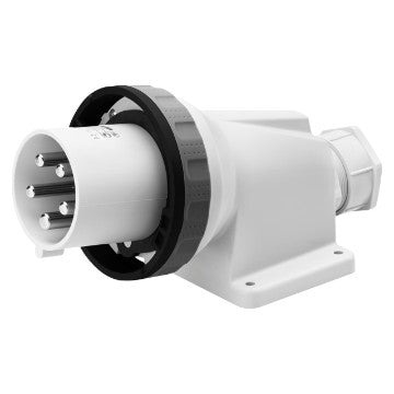 Gewiss GW60463 - SPINA FISSA DA PARETE A 90 - IP67 - 3P+N+T 125A 480-500V 50/60HZ - NERO - 7H - CABLAGGIO A MANTELLO