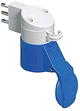 Gewiss GW64208 - ADATTATORE DA CIVILE A INDUSTRIALE IP44 - SPINA 2P+T 16A 250V ac S17 50/60HZ - PRESA 2P+T 16A 230V ac