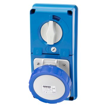 Gewiss GW66326N - Presa fissa interbloccata 2p+t 16a 200-250V 6h 50/60Hz IP67