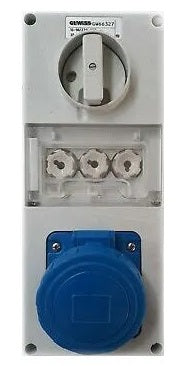 Gewiss GW66327 - PRESA BL.VR.S.F.3P+T 16A 230V 9H C