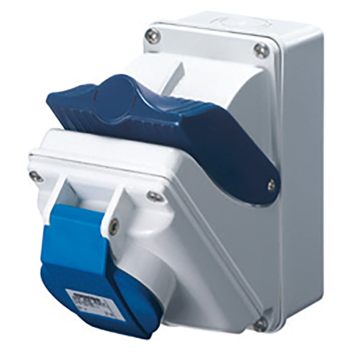 Gewiss GW66406 - COMBIBLOC - CON FONDO - IP44 - 3P+N+T 16A 200-250V - 50/60HZ 9H
