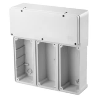 Gewiss GW66694 - BASE MODULARE PER MONTAGGIO IN BATTERIA DI PRESE FISSE VERTICALI - NR.3X16/32A SBF/CBF/AUTOMATIKA - IP55