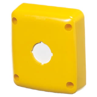 Gewiss GW66745 - CALOTTA STAGNA PER QUADRETTO COMBINATO - 85X75 MM - PREDISPOSTA PER PULSANTE - GIALLA