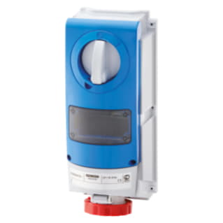 Gewiss GW66831 - PRESA FISSA INTERBLOCCATA VERTICALE - SENZA FONDO - PER MONTAGGIO APPARECCHIATURE MODULARI - IMPIEGHI GRAVOSI - 3P+T 16A 380-415V-50/60HZ 6H-IP66