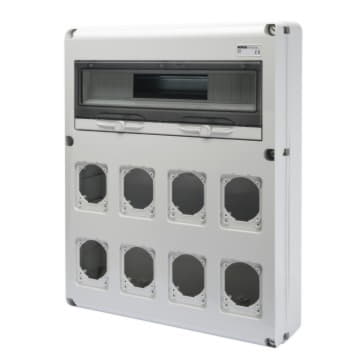 Gewiss GW68013N - Q-DIN 20 MODULI - 8 FLANGE IEC 16/32A IP44/67 - IP65