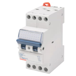 Gewiss GW90285 - INTERRUTTORE MAGNETOTERMICO COMPATTO - MTC 60 - 4P CURVA C 6A - 2 MODULI