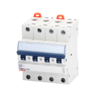 Gewiss GW92092 - INTERRUTTORE MAGNETOTERMICO - MT 60 - 4P CURVA C 50A - 4 MODULI
