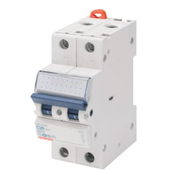 Gewiss GW92649 - INTERRUTTORE MAGNETOTERMICO - MT 100 - 2P CURVA C 25A - 2 MODULI