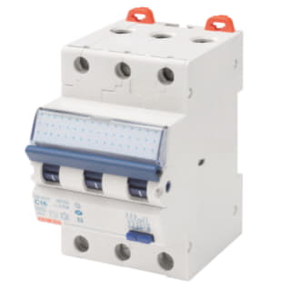 Gewiss GW94160 - INTERRUTTORE MAGNETOTERMICO DIFFERENZIALE COMPATTO - MDC 60 - 3P CURVA C 32A TIPO AC Idn=0‚3A - 3 MODULI