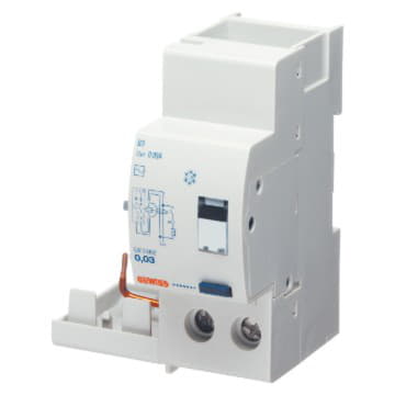 Gewiss GW94413 - BLOCCO DIFFERENZIALE COMPONIBILE PER INTERRUTTORI MT - 2P 63A TIPO AC ISTANTANEO Idn=0‚3A - 2 MODULI