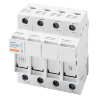 Gewiss GW96312 - PORTAFUSIBILE SEZIONABILE - 3P+N 10‚3X38 690V 32A - 4 MODULI