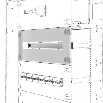Gewiss GWD3303 - QDX PANNELLO FIN E GUIDA DIN 600X300