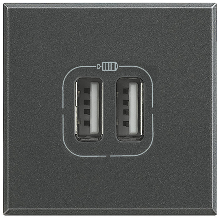 BTicino HS4285C2 - axolute - caricatore USB 2p antracite