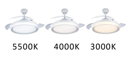 Philips 40855500 - Philips Atlas ventilatore lamapada da soffitto‚ AC DC 35W+28W‚ 3000-4000-5500K‚ Nickel‚ Reversibile‚ wireless control