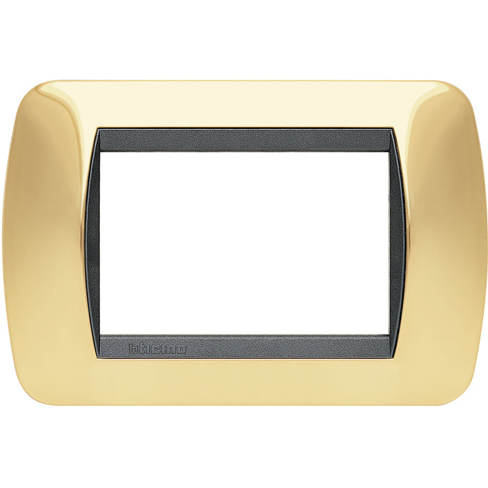 L4803OR - living int - placca 3 posti oro vero