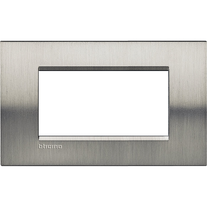 LNA4804ACS - LL - placca 4P acciaio spazzolato