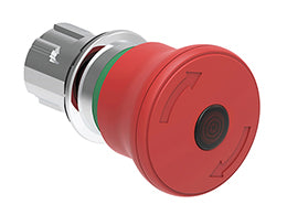 Lovato LPSBL6644 - PUL.LUM.FUNGO 40MM ROSSO SG.ROT.ISO13850
