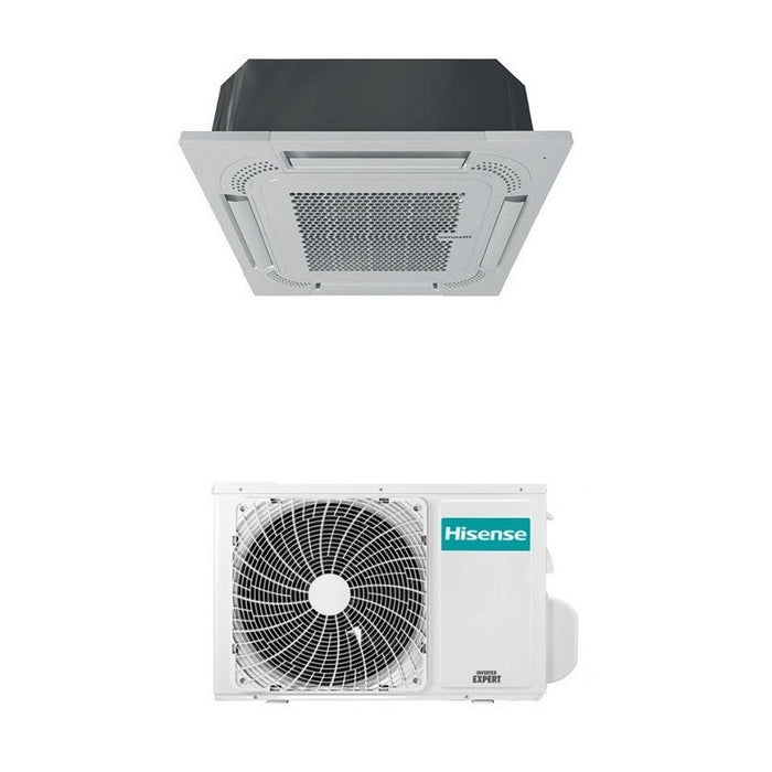 MONOCASSETTA18 - Hisense Mono Split 18000 Btu 5.0 kW ACT52UR4RCA4 AUW52U4RS4 Condizionatore Cassetta 60x60 220v Inverter R32