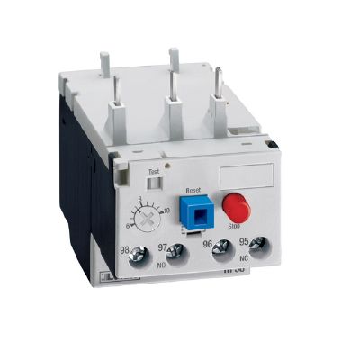 Lovato RF380650 - Rel protezione motore‚ sensibile alla mancanza fase‚ ripristino manuale o automatico. Montaggio diretto su contattori bf09...BF38‚ 4...6‚5a