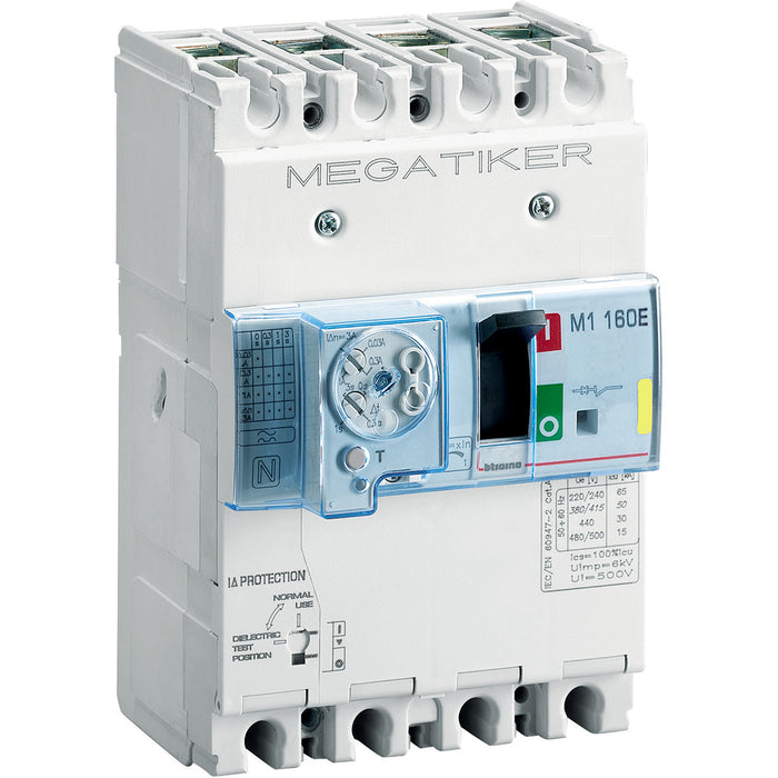 BTicino T714E125DB - M1 160E - magn+diff base 3P+N/2 125A 16kA