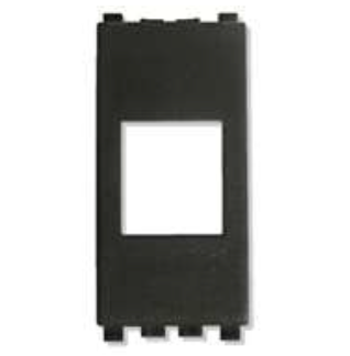 TE0809N - ADATTATORE TECNEL KEYSTONE NERO COMPATIBILE CON 51 SERIE CIVILI (VIMAR‚ GEWISS‚ BTICINO)