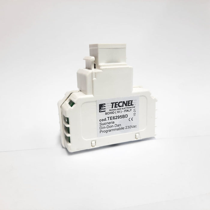 TE6295BD - SUONERIA BI DIN DON DAN 230VAC PROGRAM C/BATT RIC