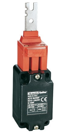 Lovato TL21011 - Finecorsa plastico serie t (dimensioni secondo en 50041)‚ a chiave‚ senza pulsante di riarmo‚ contatti 1na+1nc lento. Chiave angolare