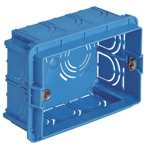 Vimar V71303 - Scatola incasso 3M azzurra rettangolare