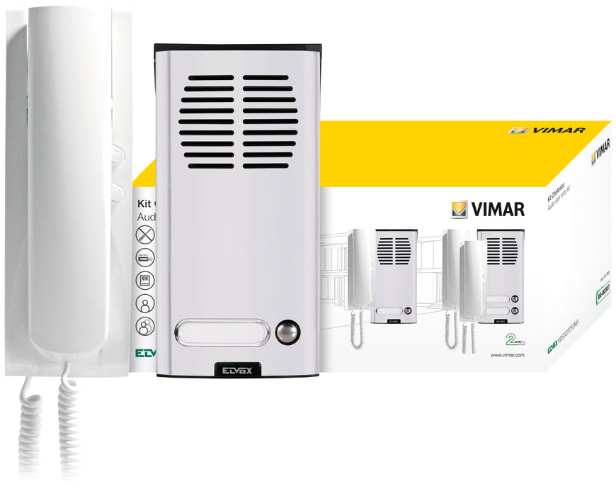 Vimar K8879.01 - Kit citofonico 2 Fili Plus bifamiliare 8879 + 8102