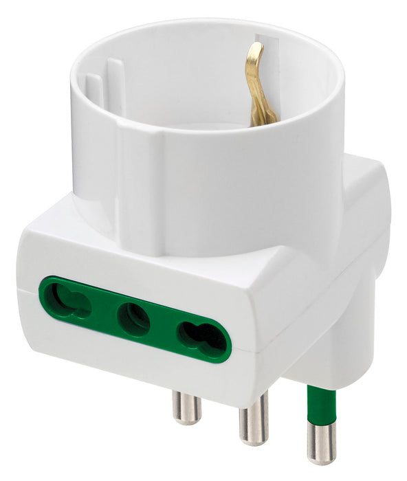 Vimar RI.00312.B - Adattatore mult. S17+2P17/11+P30 bianco