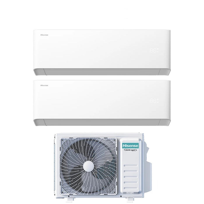 UNIHBDUAL12+12 - Condizionatore Hisense Uni Hb Dual Split 12000+12000 Btu WiFi Inverter 3AMW62U4RRJC A+++/A++