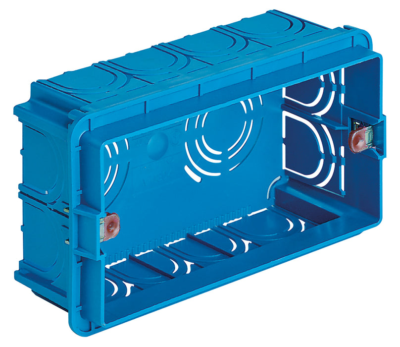 Vimar V71304 - Scatola incasso rettangolare 4 Moduli azzurro