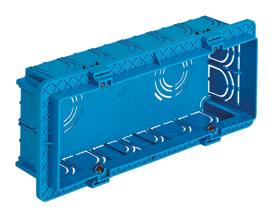 Vimar V71306 - Scatola incasso rettang. 6M azzurro