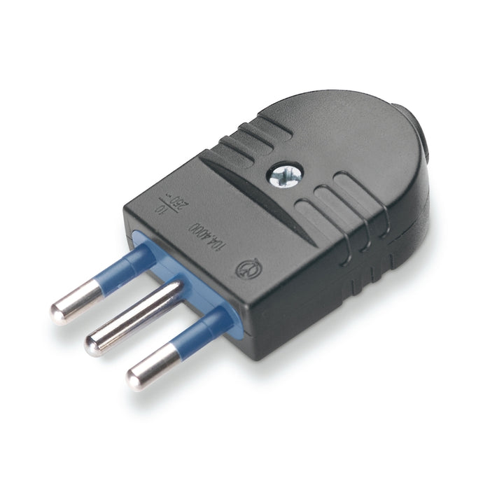 Scame 104.4001/N-SF - SPINA serie AZZURRA 2P+T 1OA NERA