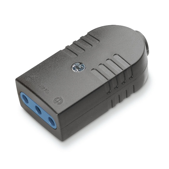 Scame 104.4011/N-SF - PRESA SERIE AZZURRA 2P+T 1OA NERA