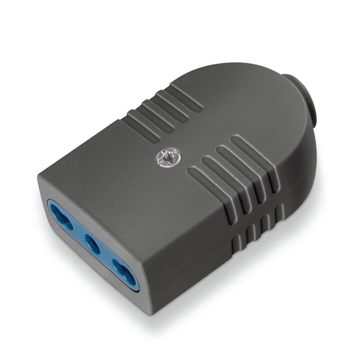 Scame 104.4013/N-SF - PRESA SERIE AZZURRA 2P+T 16A NERA