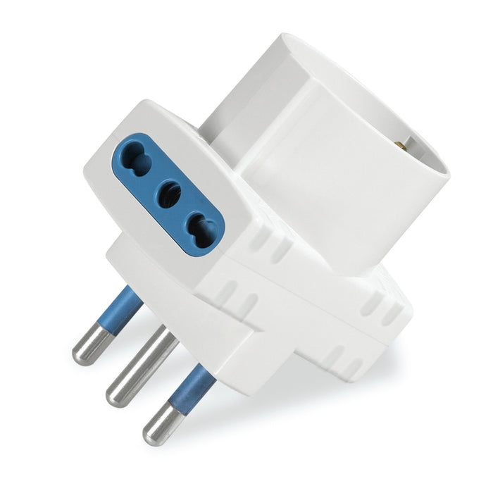 Scame 144.459-SF - Adattatore AZZURRA P30+ 2 BIV. 2P+T 16A