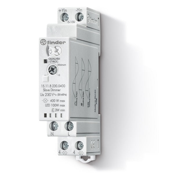 Finder 151182300400 - SLAVE DIMMER 0-10V 17‚5MM 400W